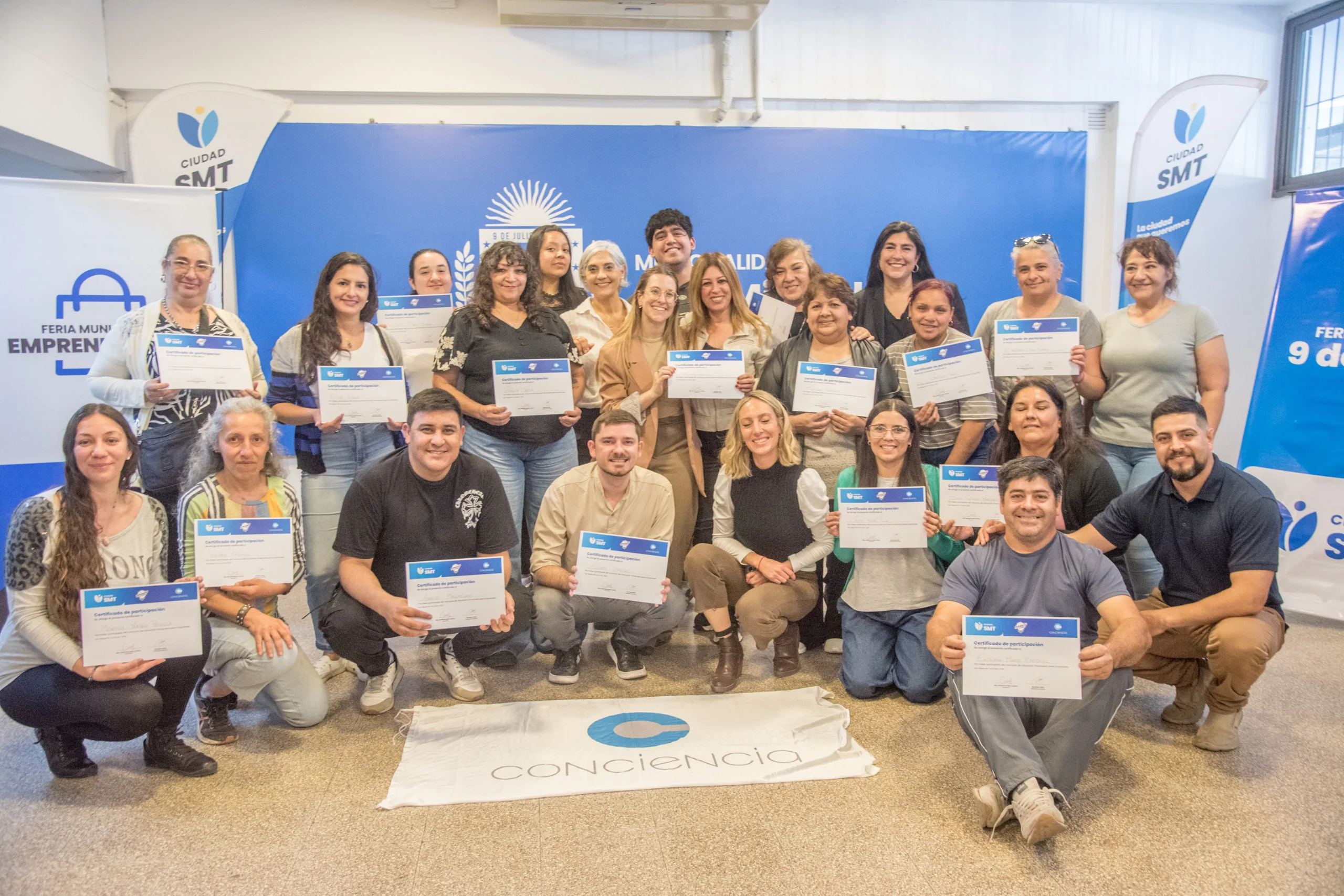 Emprendedores de la Feria del Parque 9 de Julio se certificaron en Educación Financiera