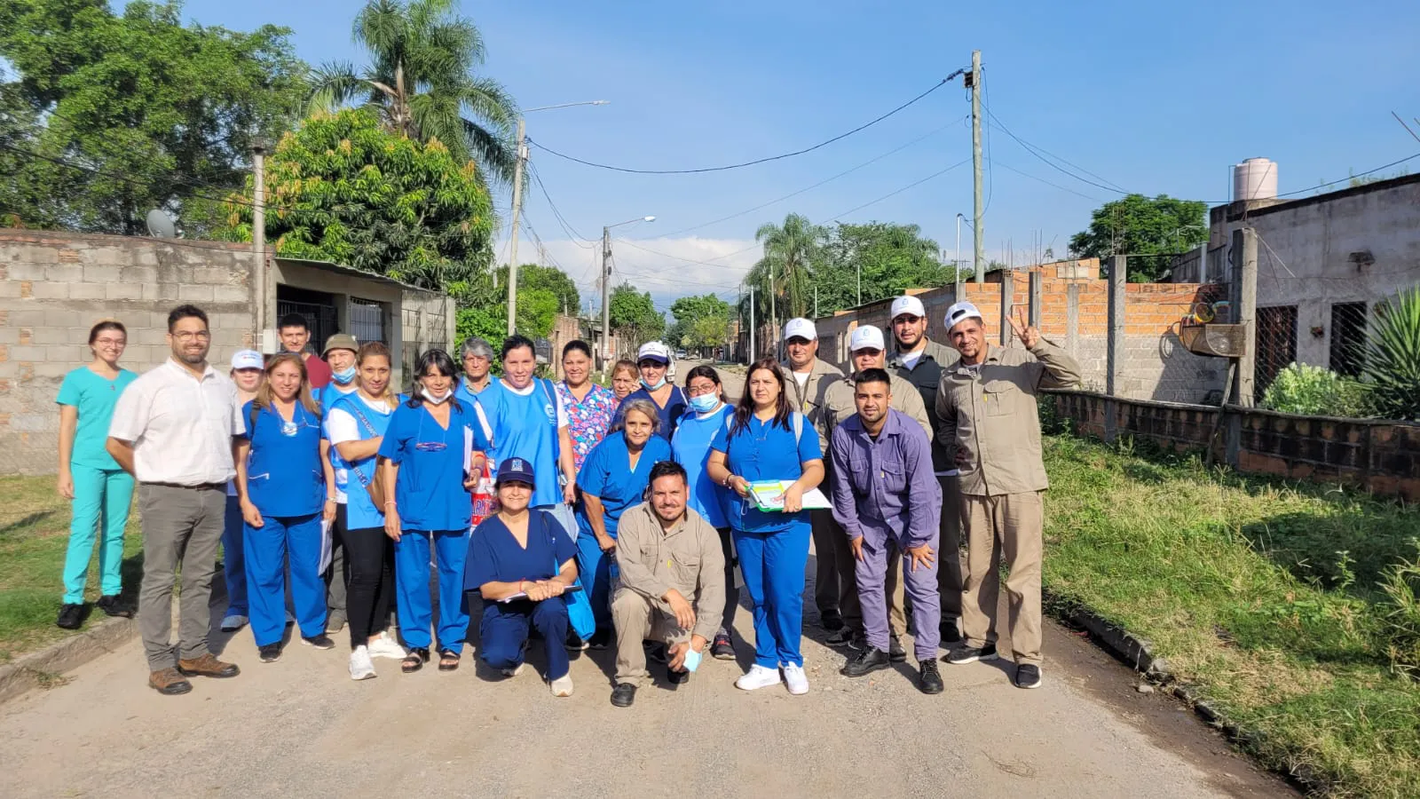 Operativo de bloqueo en barrio Villa Angelina por caso confirmado de dengue