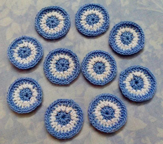 escarapelas en crochet