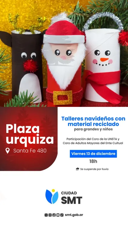 flyer taller adornos y encuentro coral