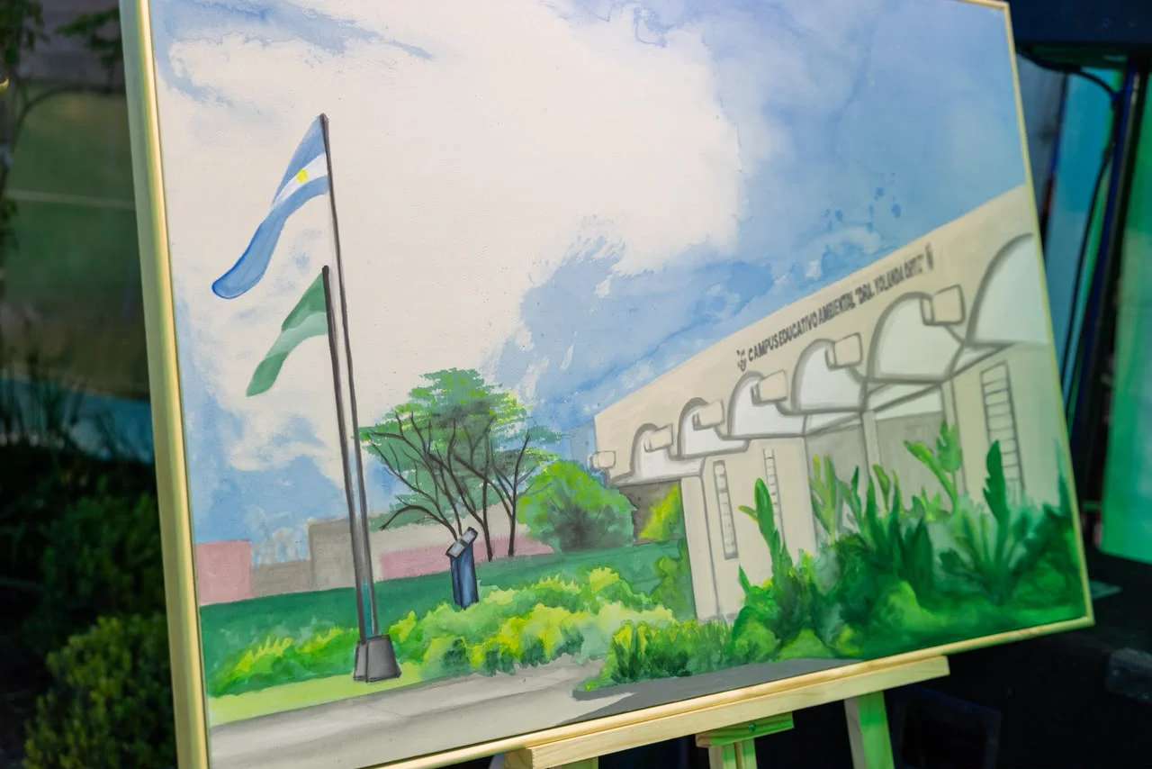 Rossana Chahla encabezó el acto por el primer aniversario del Campus Educativo Ambiental