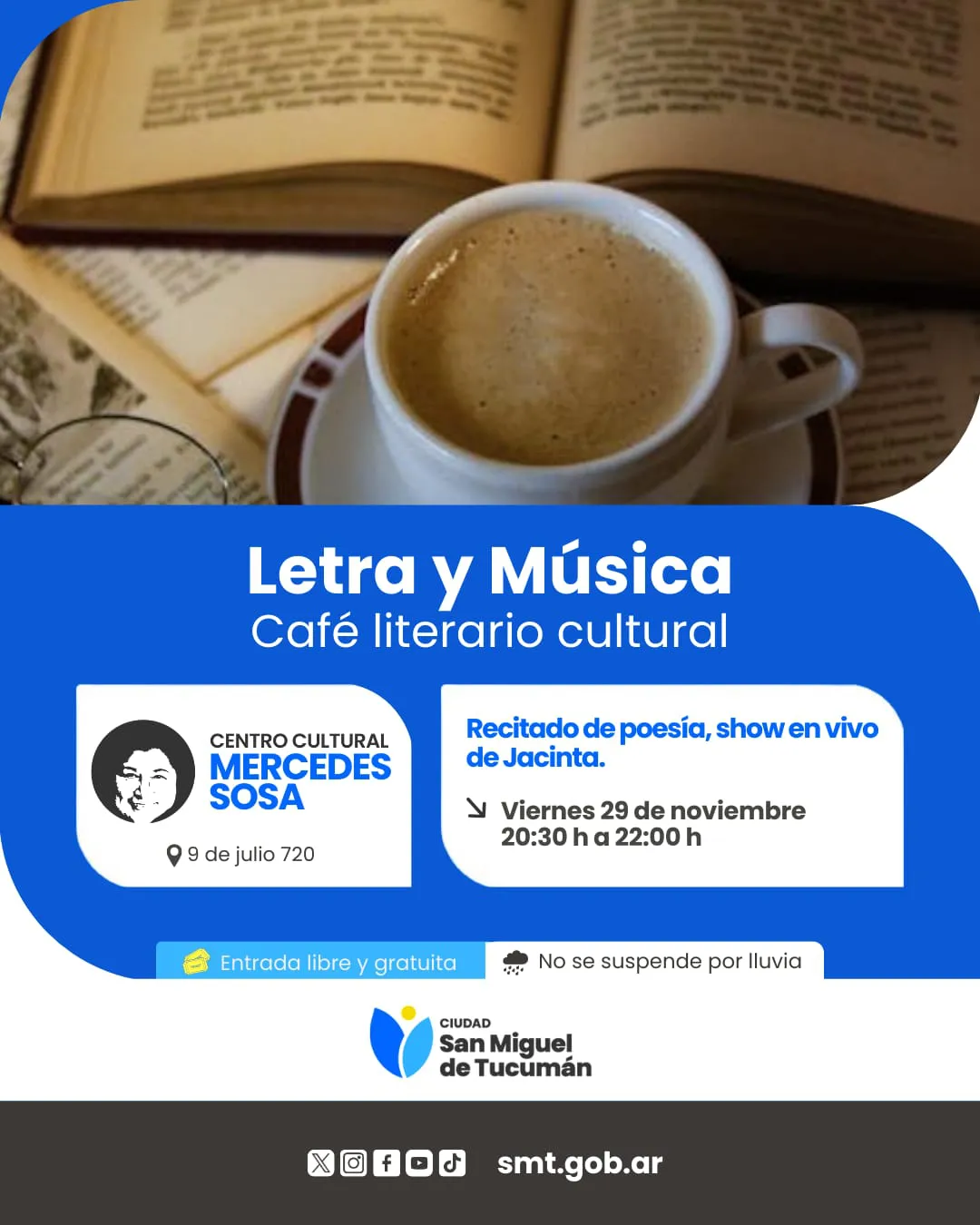 flyer cafe literario viernes