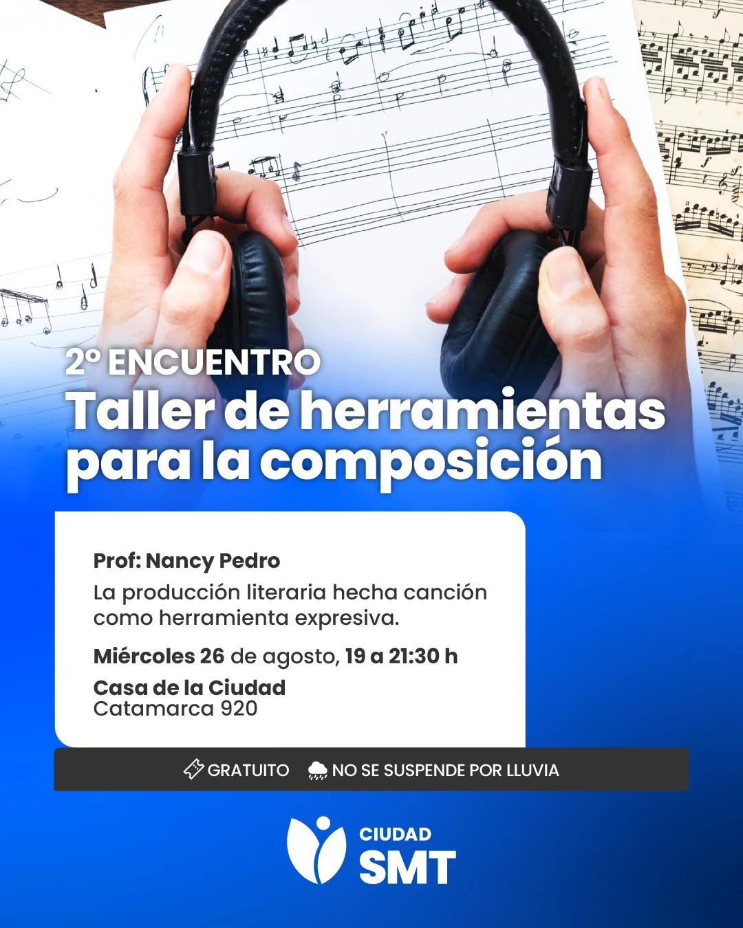 flyer taller composición