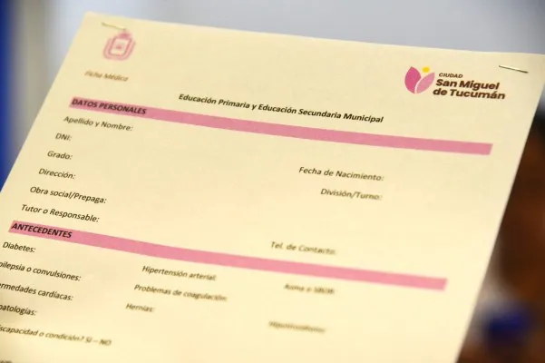 Se trata de un nuevo programa implementado por las Direcciones municipales de Salud y de Educación.