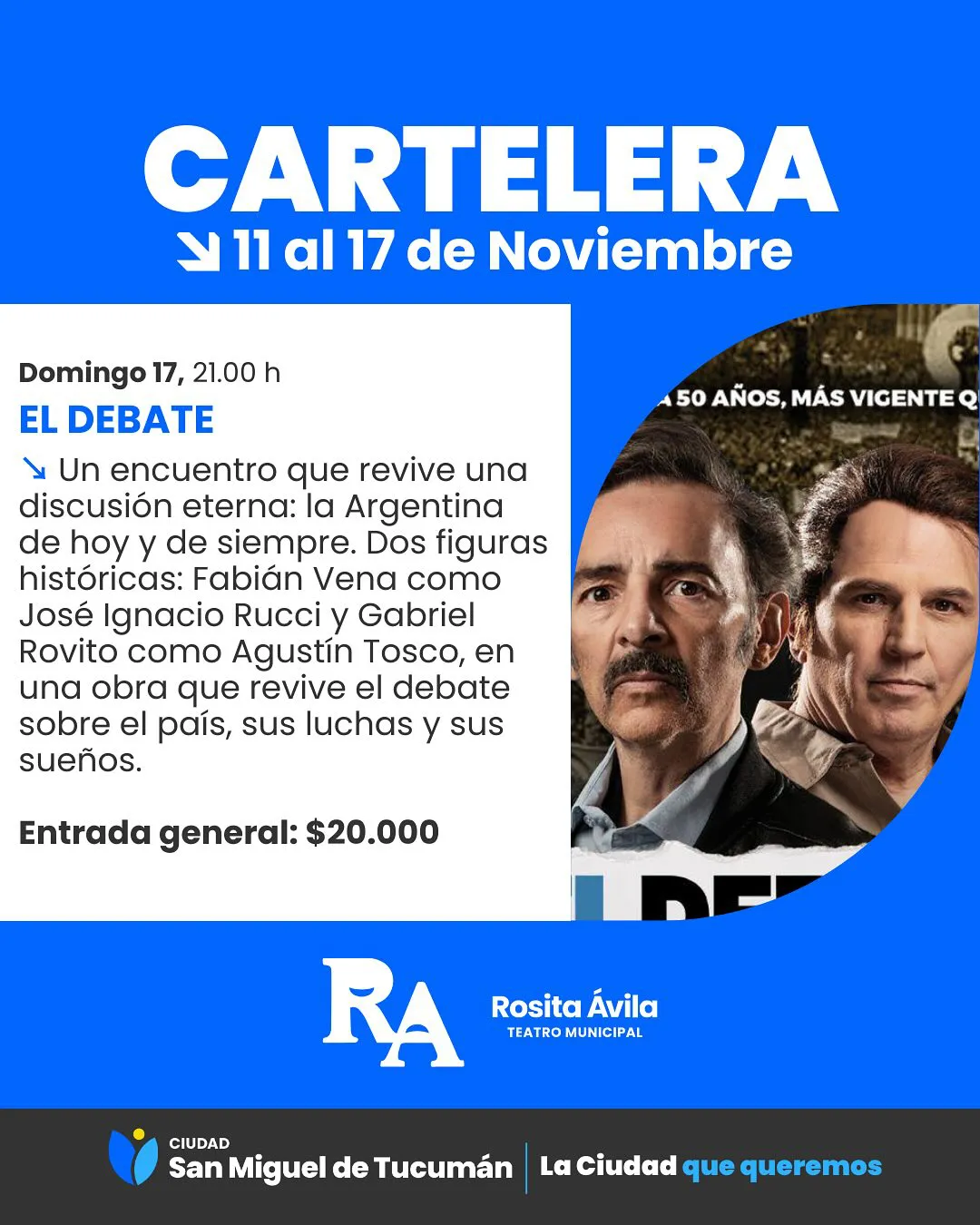 flyer debate domingo