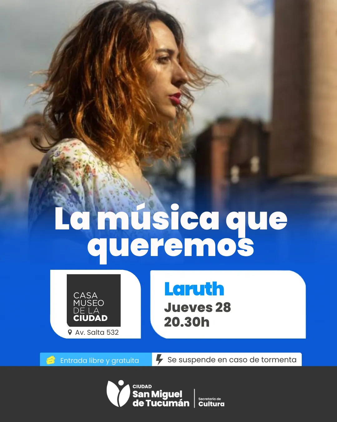 flyer La Musica que queremos laruth