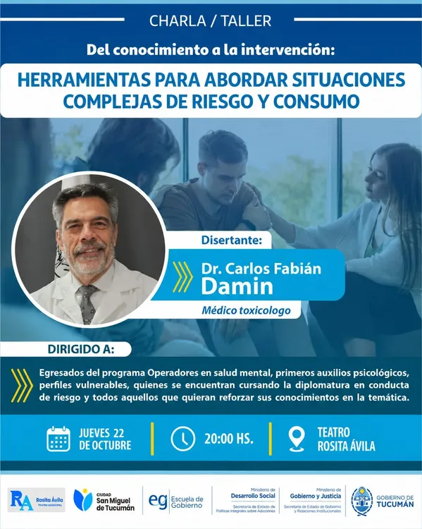 Herramientas para abordar situaciones complejas de riesgo y consumo flyer
