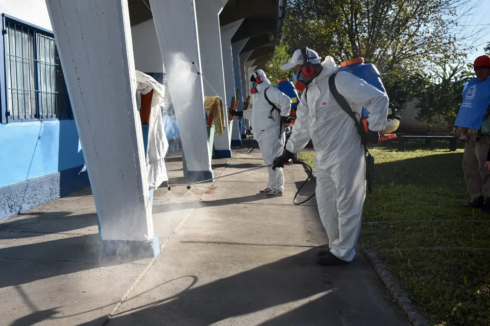 fumigación en albergue