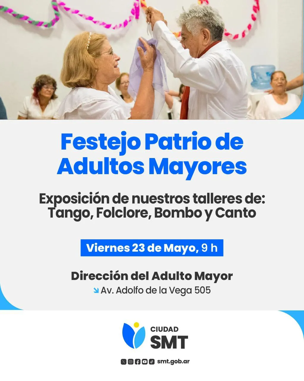 flyer festejo patrio adultos mayores