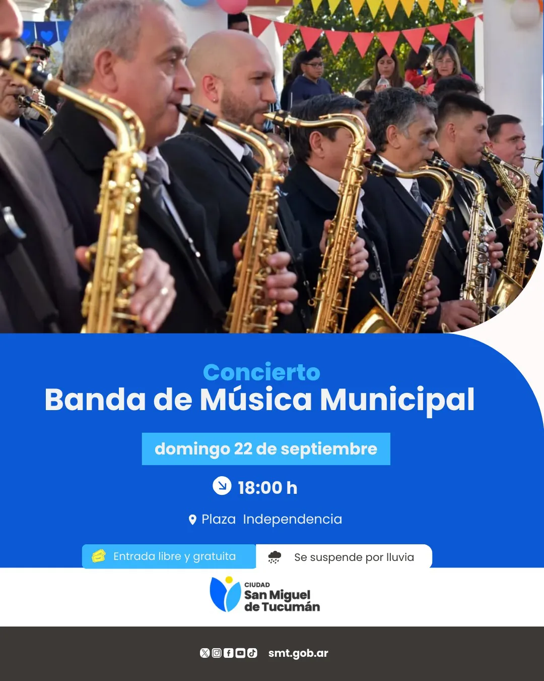 flyer concierto banda