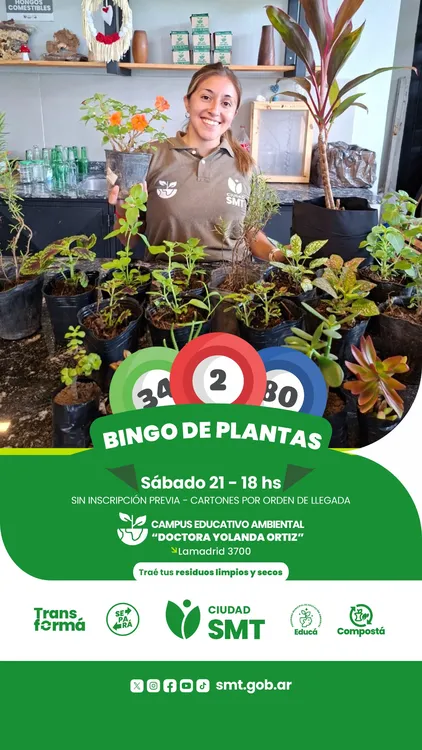 2026 flyer bingo de plantas