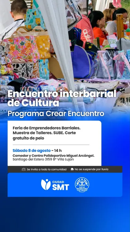 Encuentro interbarrial de cultura flyer