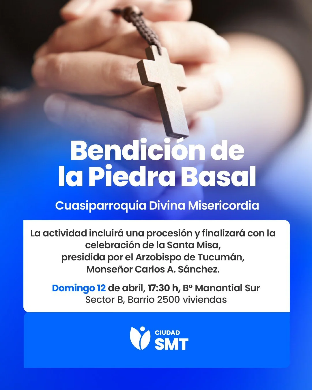 flyer bendicion piedra basal