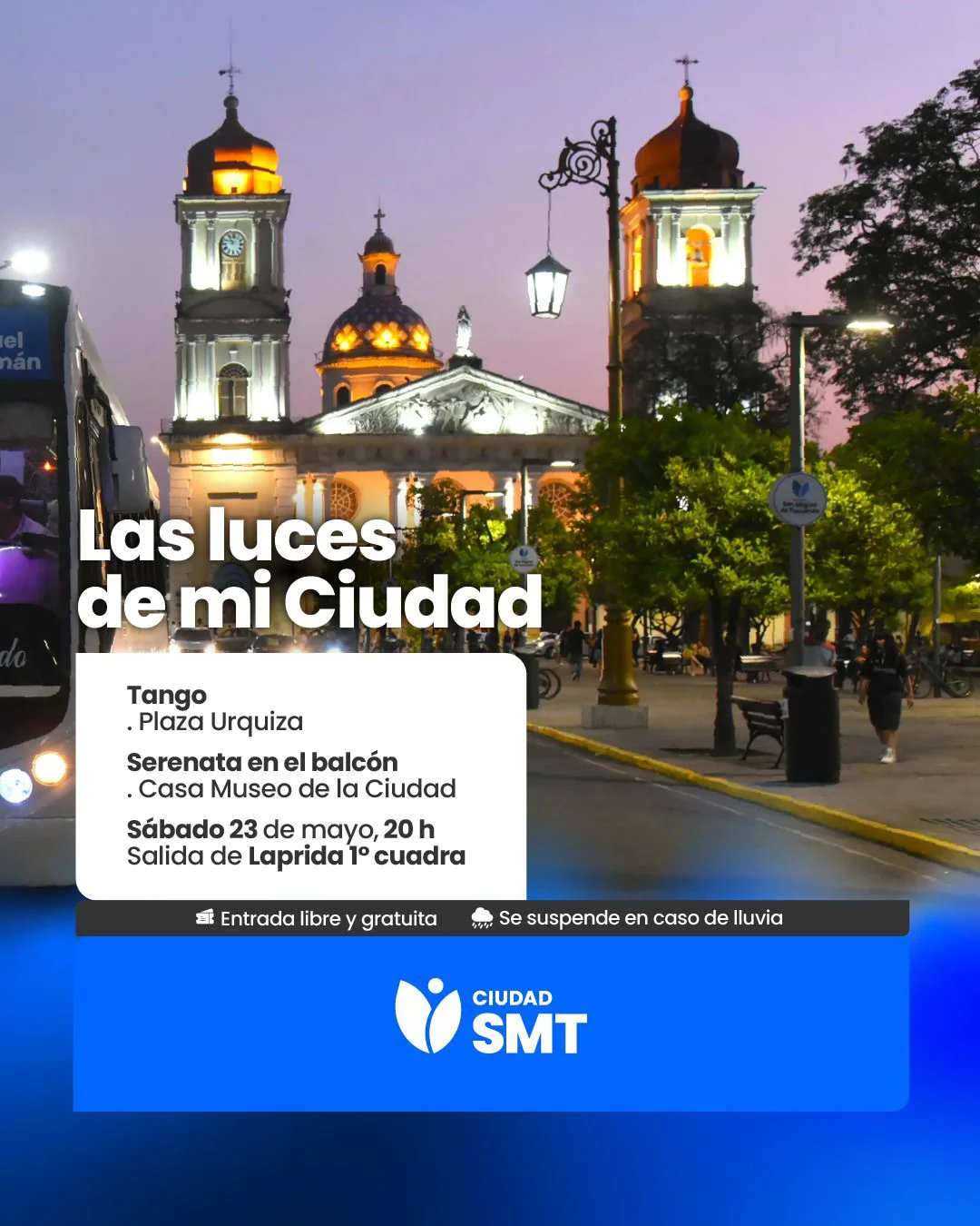 Flyer luces de mi ciudad