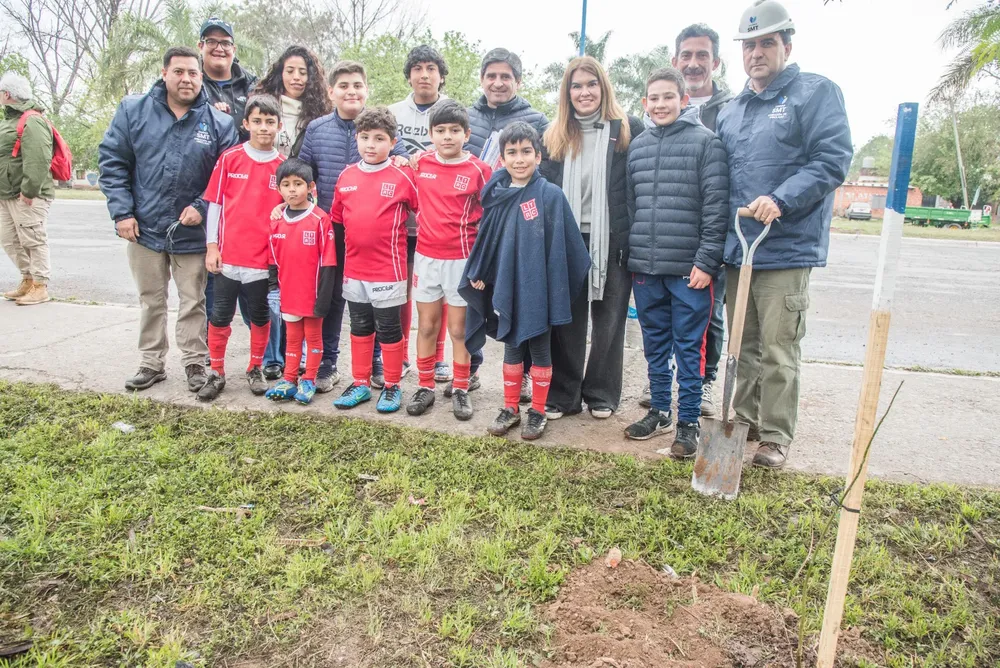 Forestación con la URT 3