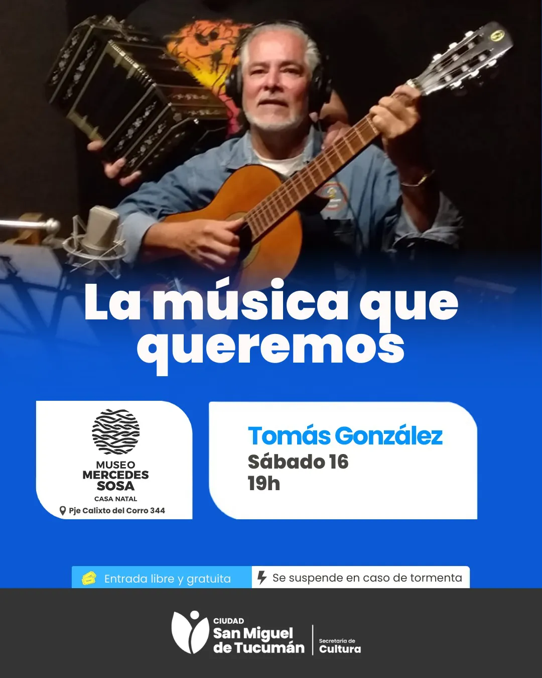 flyer musica sabado 16