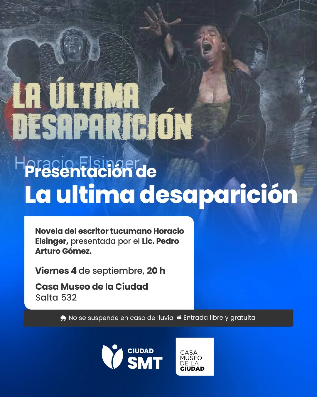 flyer libro la ultima desaparición