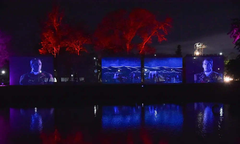 espectaculo batalla de Tucumán en lago san miguel dic