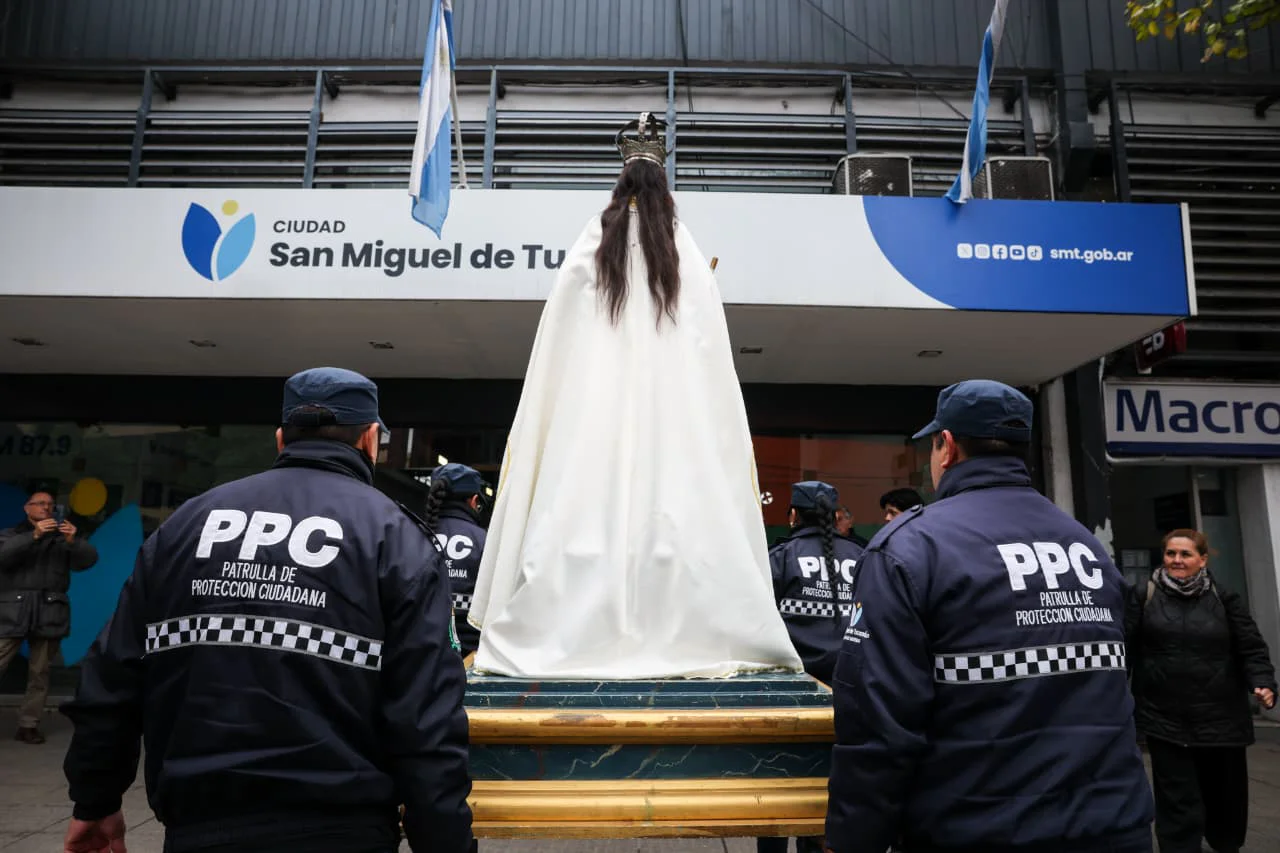La Virgen de la Merced visitó el Palacio Municipal