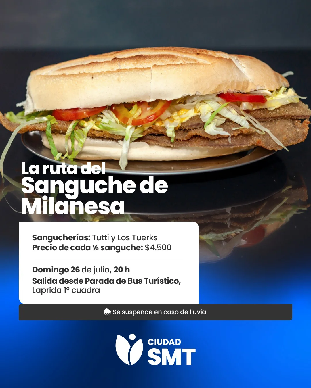 la ruta del sanguche de milanesa flyer