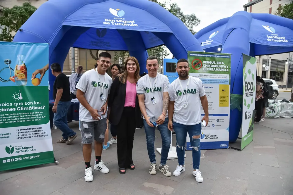 ambiente en jornada un dia para dar eco canje estación climática