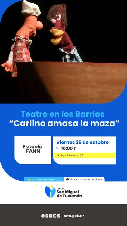 flyer Teatro en los Barrios carlino