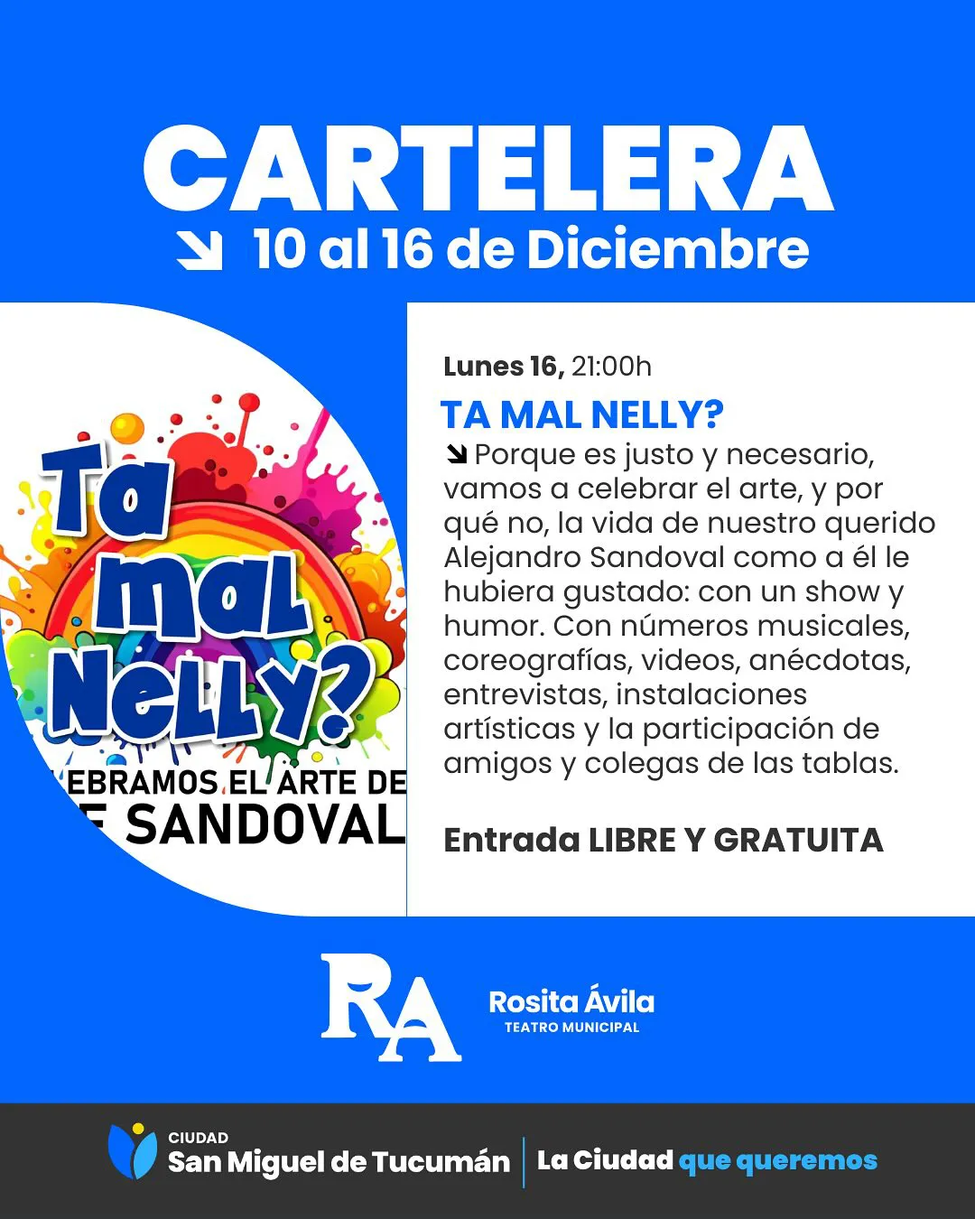 flyer teatro 16 de diciembre