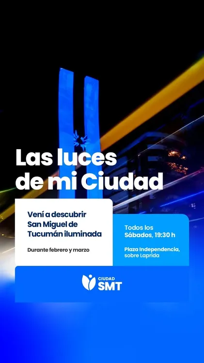 flyer las luces de mi ciudad turismo