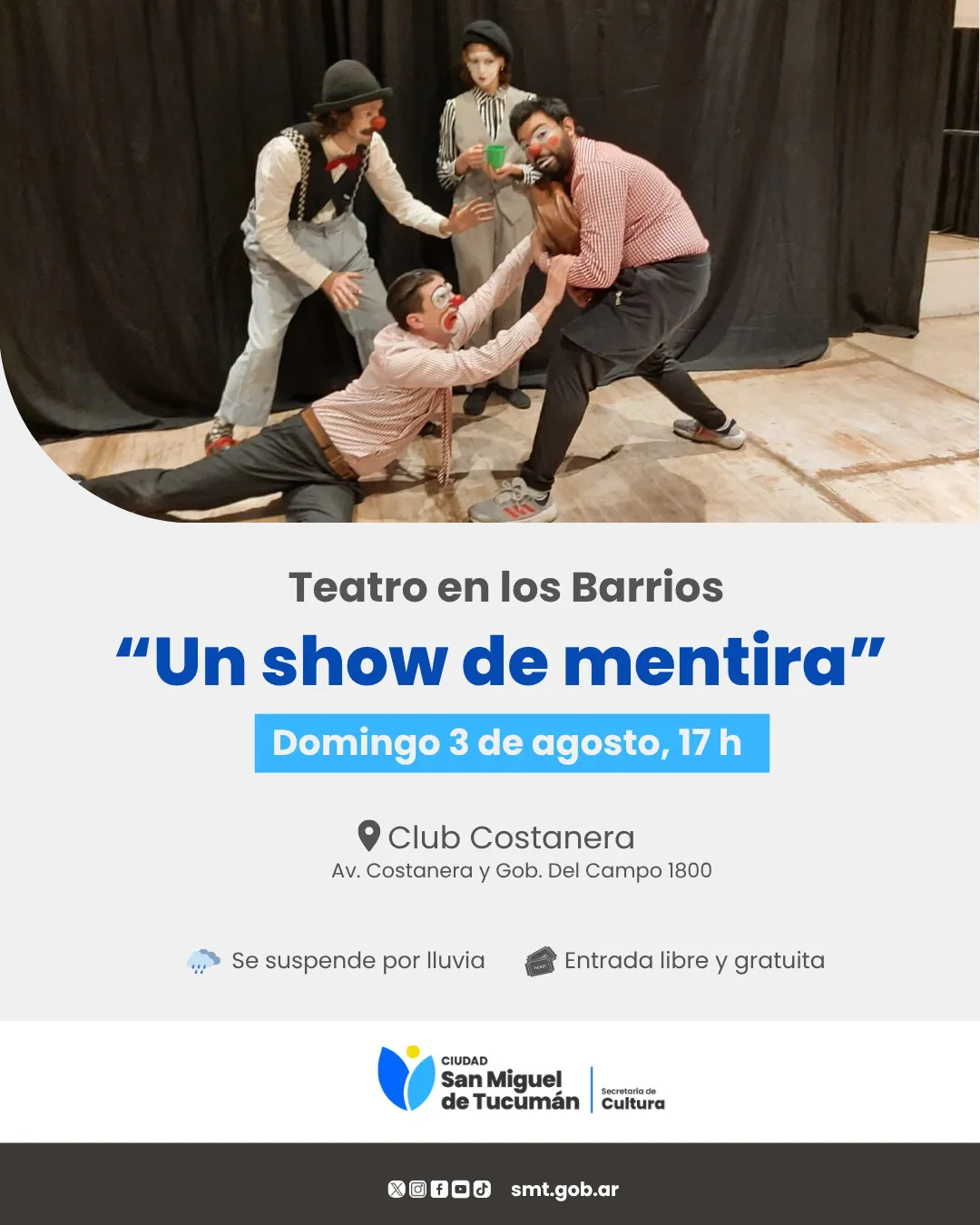 flyer un show de mentira