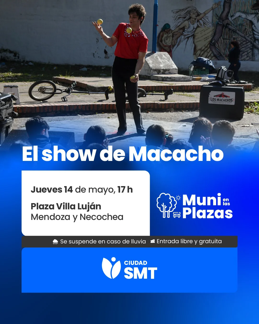 Macacho muni en las plazas