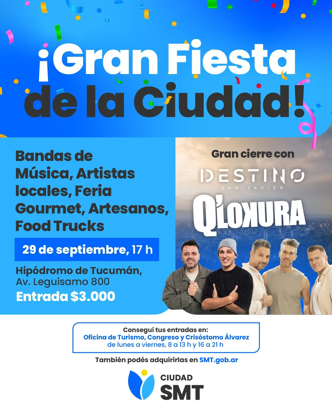 flyer fiesta de la ciudad