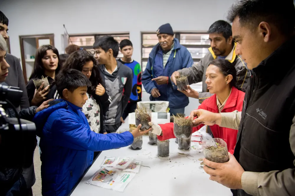 Taller de reciclado y huertas familiares 2