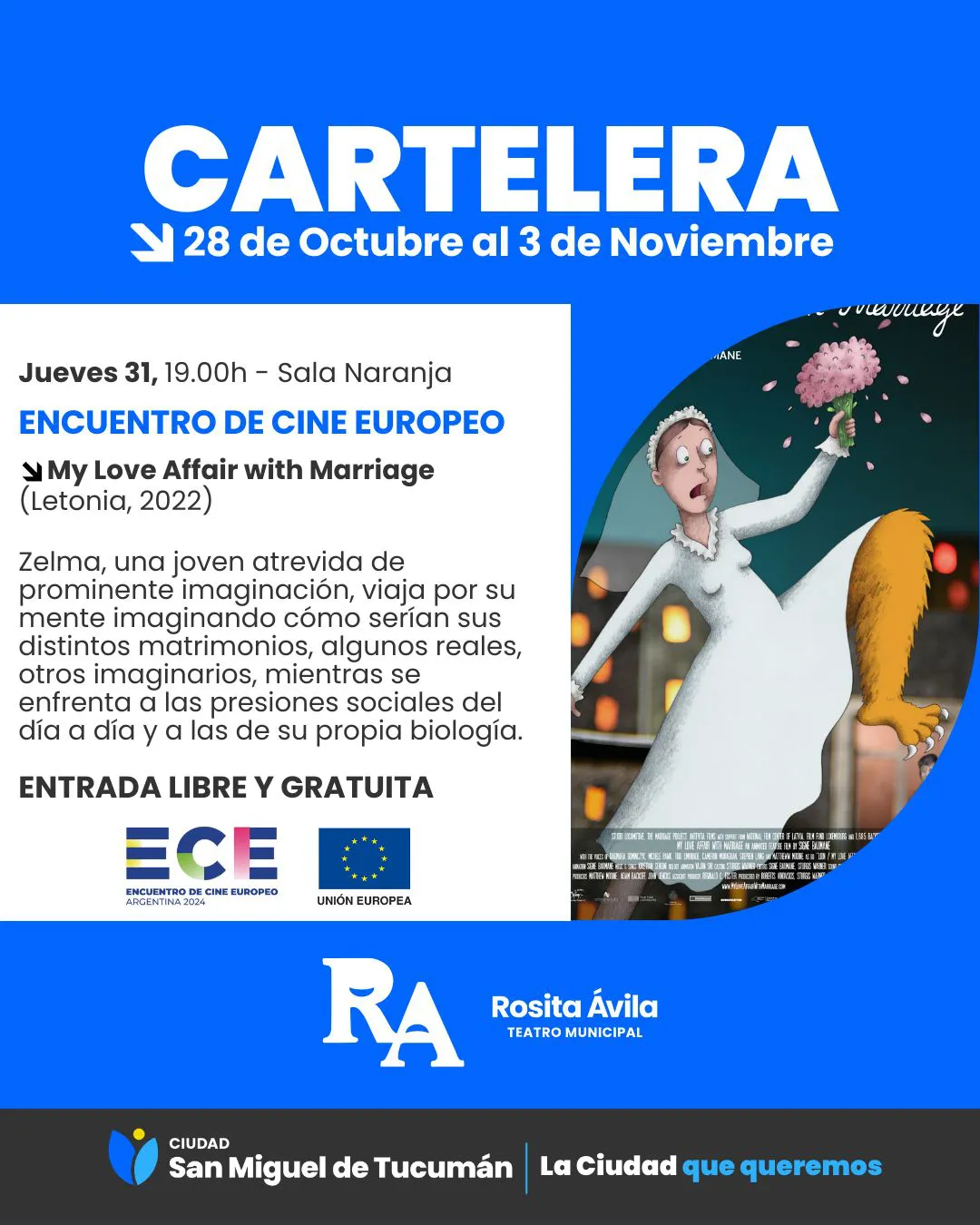 Flyer cine europeo affair