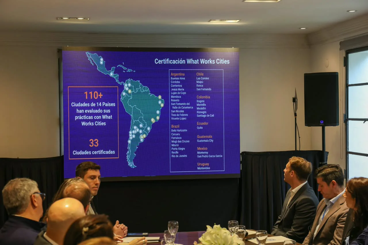 Rossana Chahla recibió a los evaluadores internacionales del programa What Works Cities de Bloomberg Philanthropies (2)