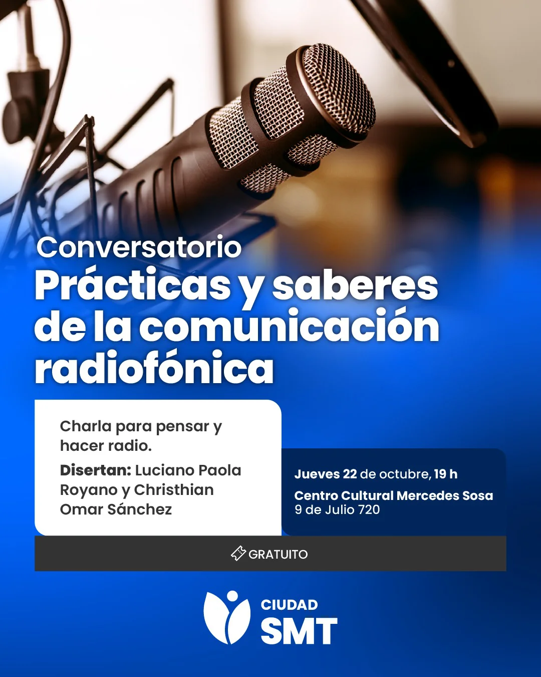 Prácticas y saberes de la com radiofónica flyer
