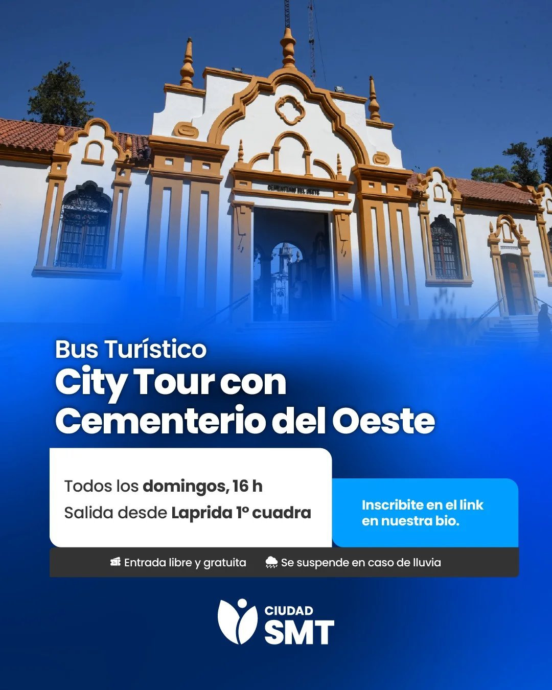 flyer city tour 30 de agosto