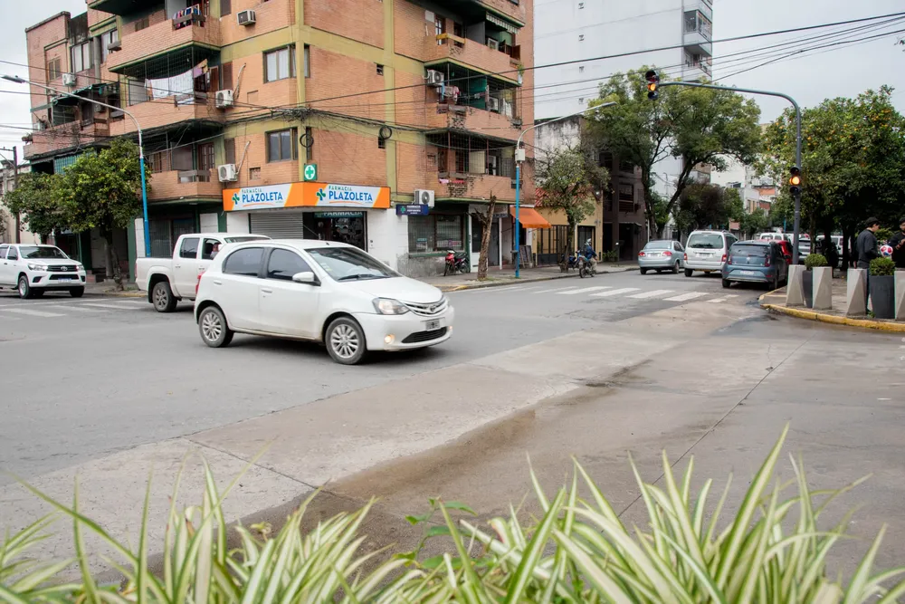 Nuevo semáforo en Bolívar y Las Heras