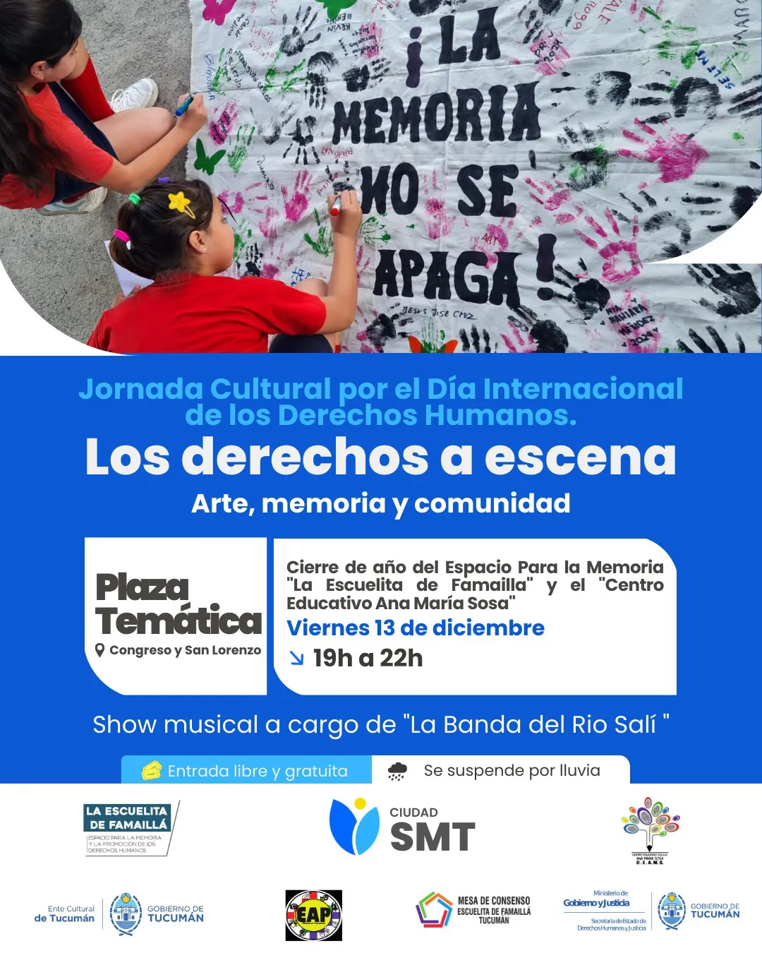 flyer derechos a escena