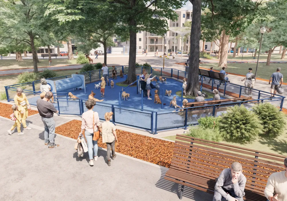 Render Plaza Urquiza zona canil