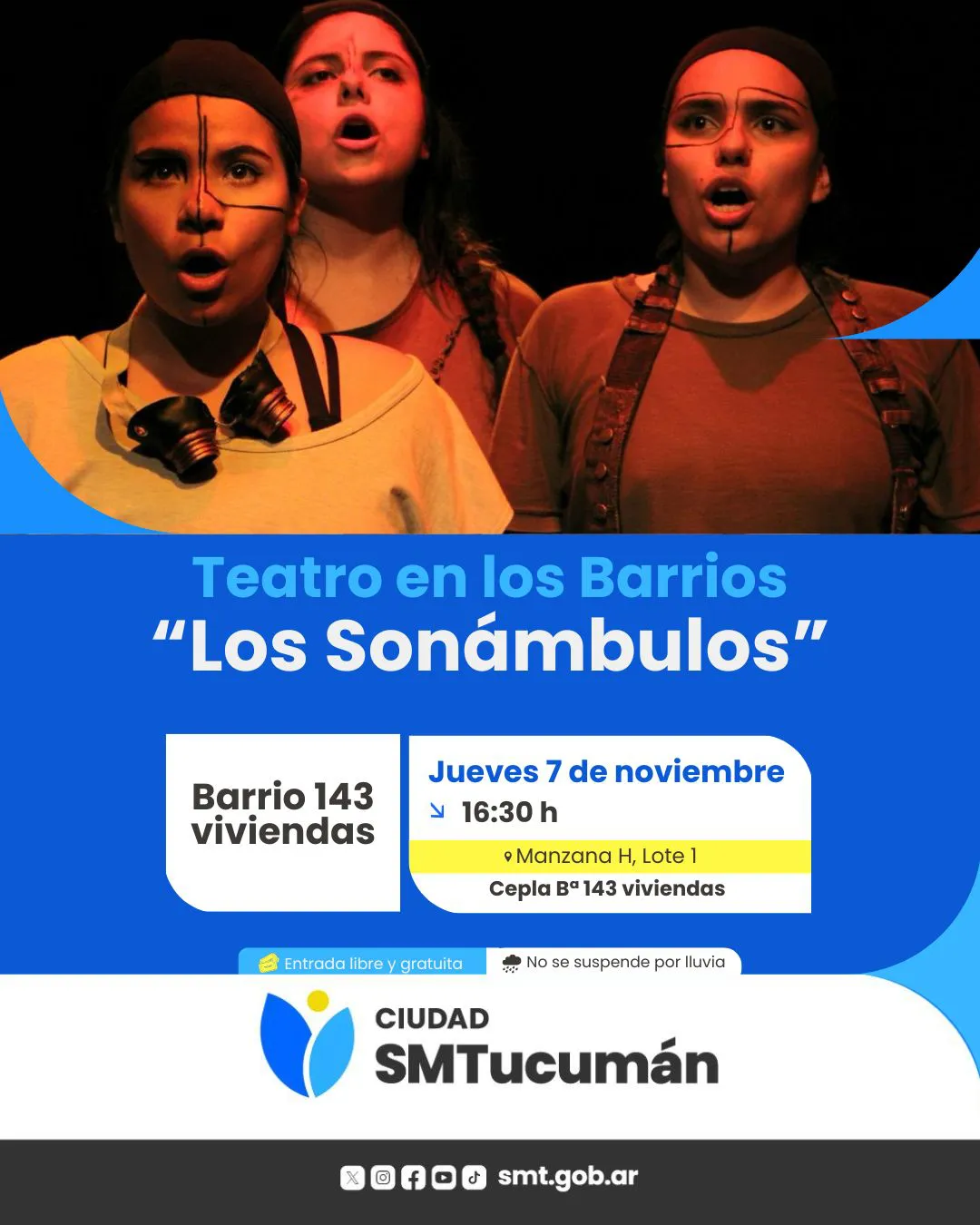 flyer teatro los sonámbulos
