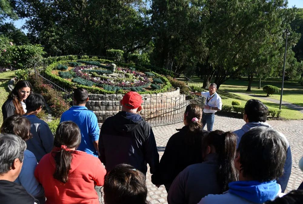 2025 bus turístico reloj floral