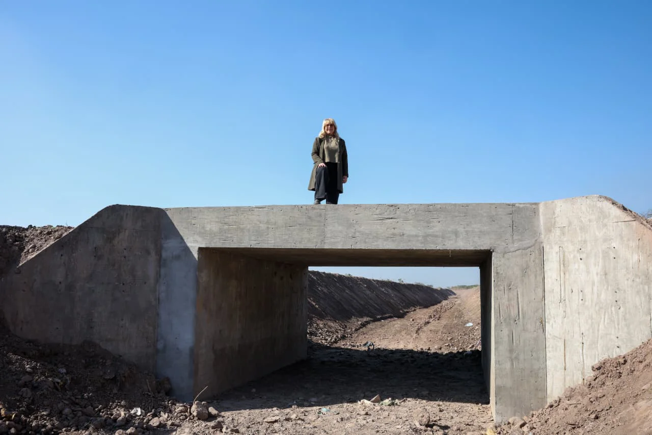 Rossana Chahla supervisó la obra hidráulica del barrio 360 Viviendas