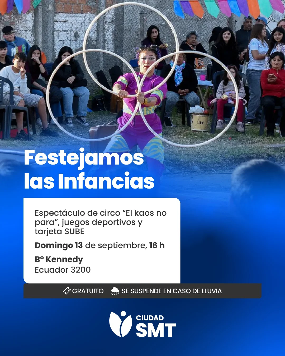 flyer festejo infancias barrio kennedy
