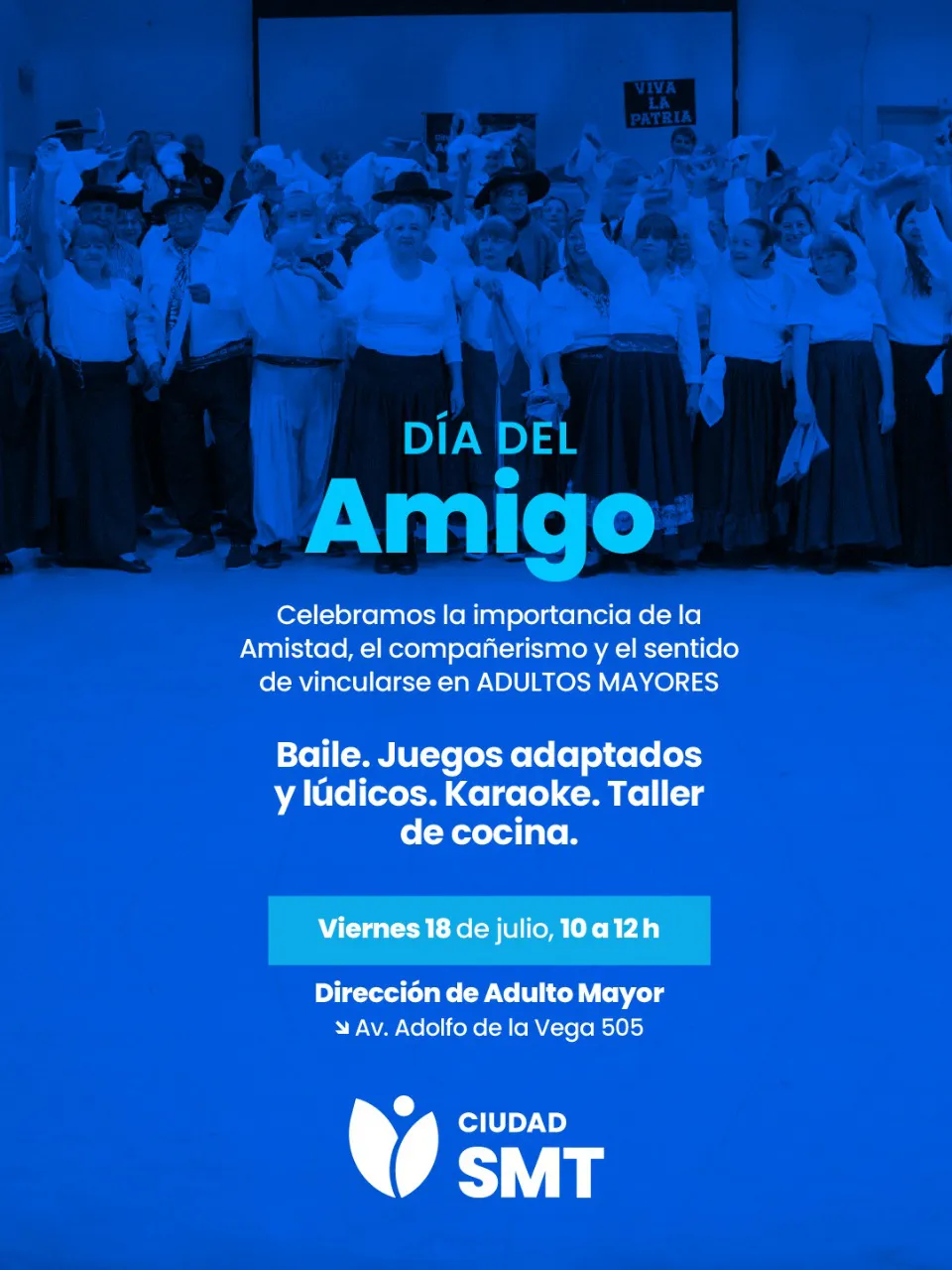 flyer día del amigo adulto