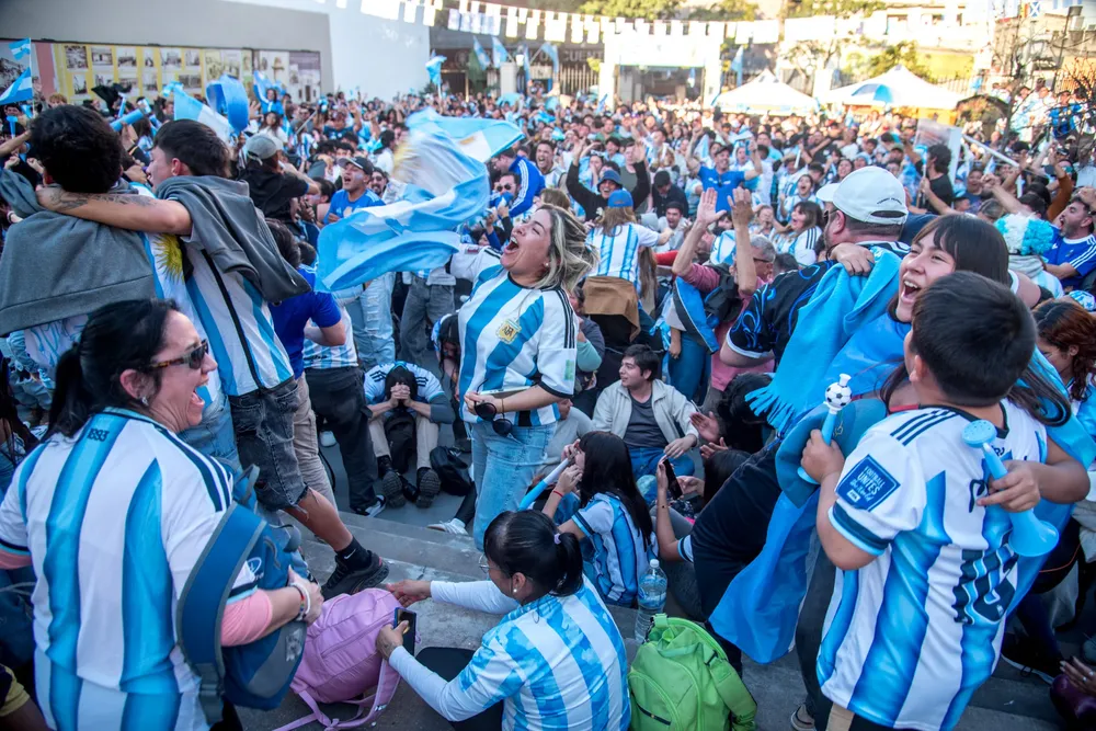 Festejos Punto Mundialista- Argentia 2 Inglaterra 1