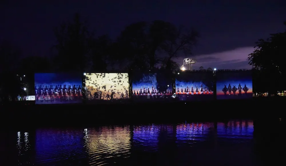 espectaculo batalla de Tucumán en lago san miguel  dic 4