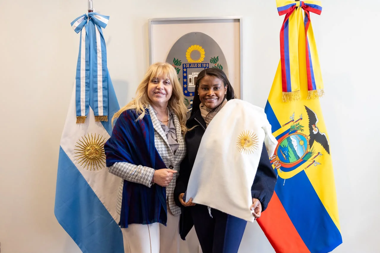 Rossana Chahla recibió a la embajadora de Ecuador en Argentina