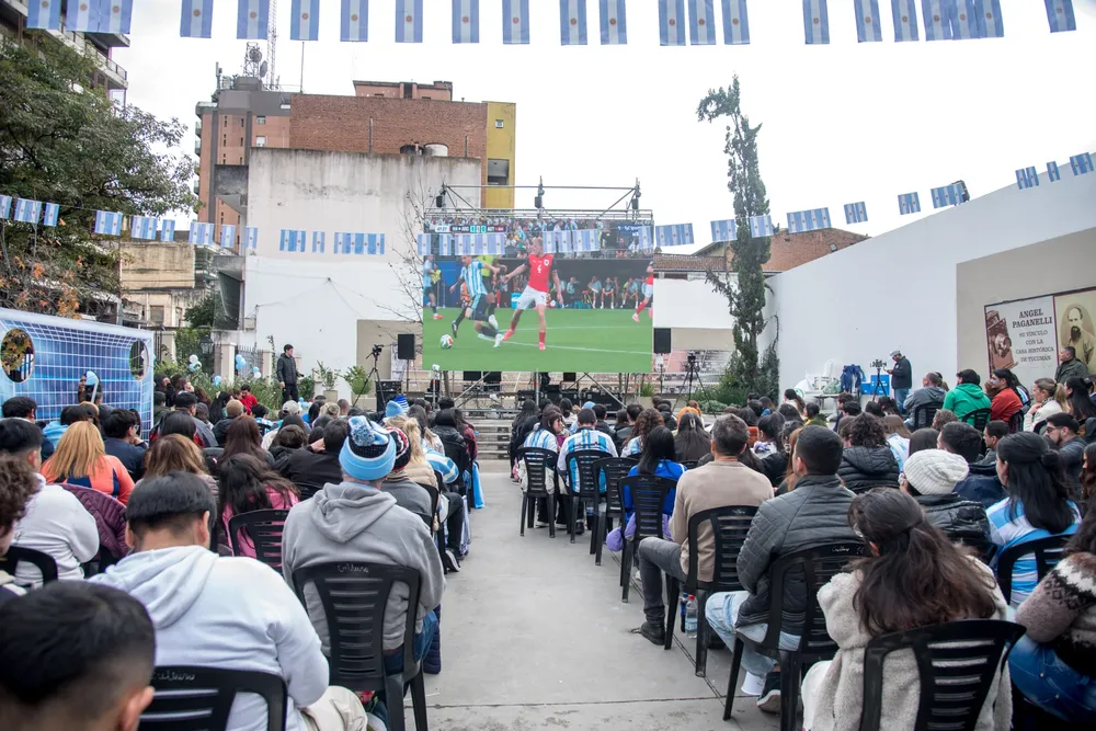 Punto Mundialista para alentar a Argentina