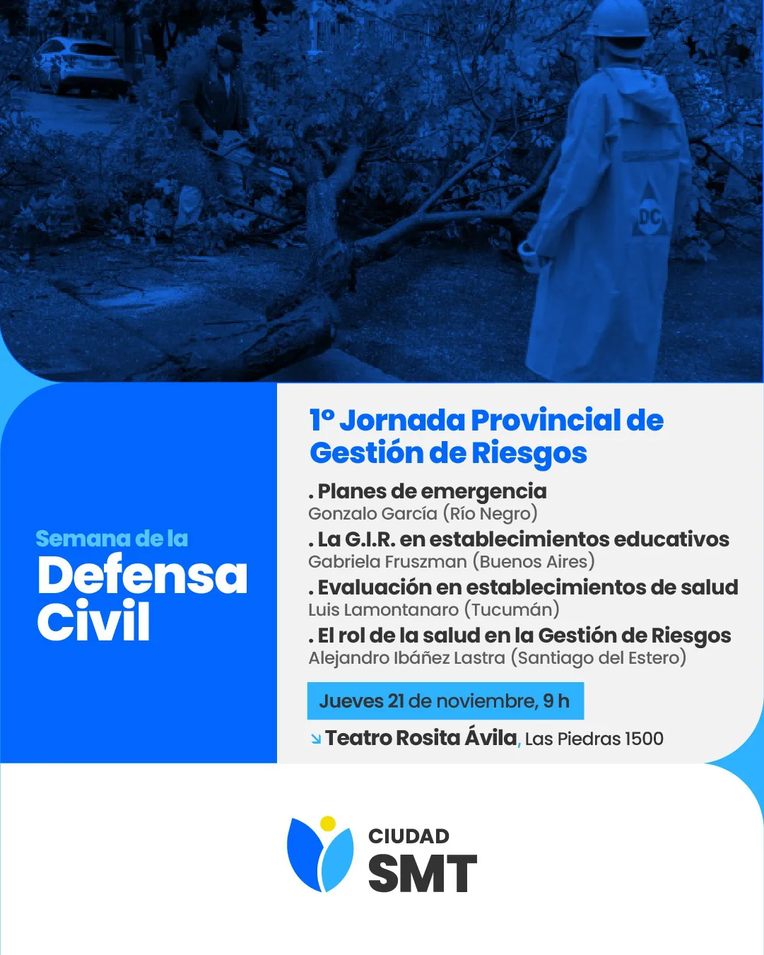 flyer semana defensa civil jueves
